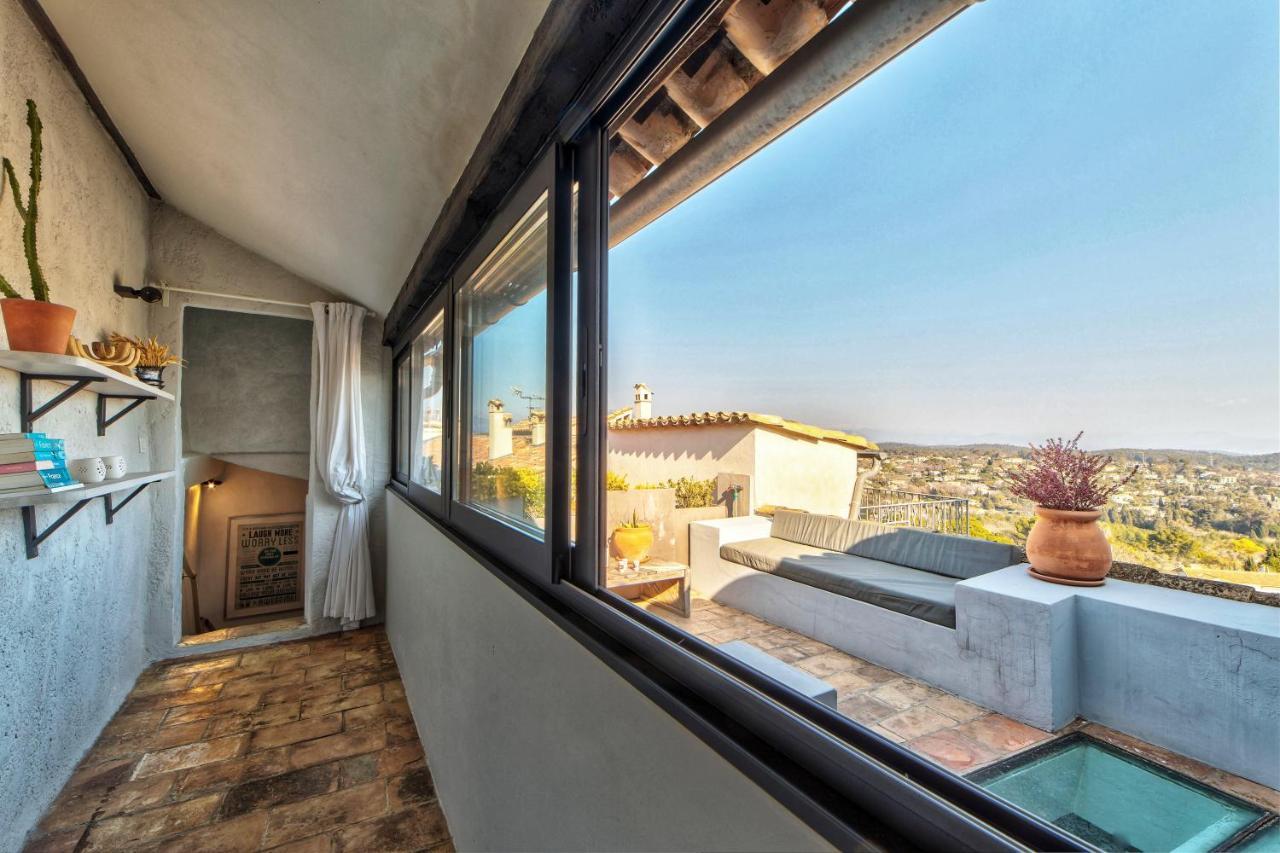 Townhouse Mougins In The Old Village, Fantastic View, Sea And Mountains Экстерьер фото